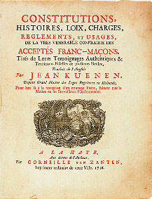 The Constitutions by Anderson.